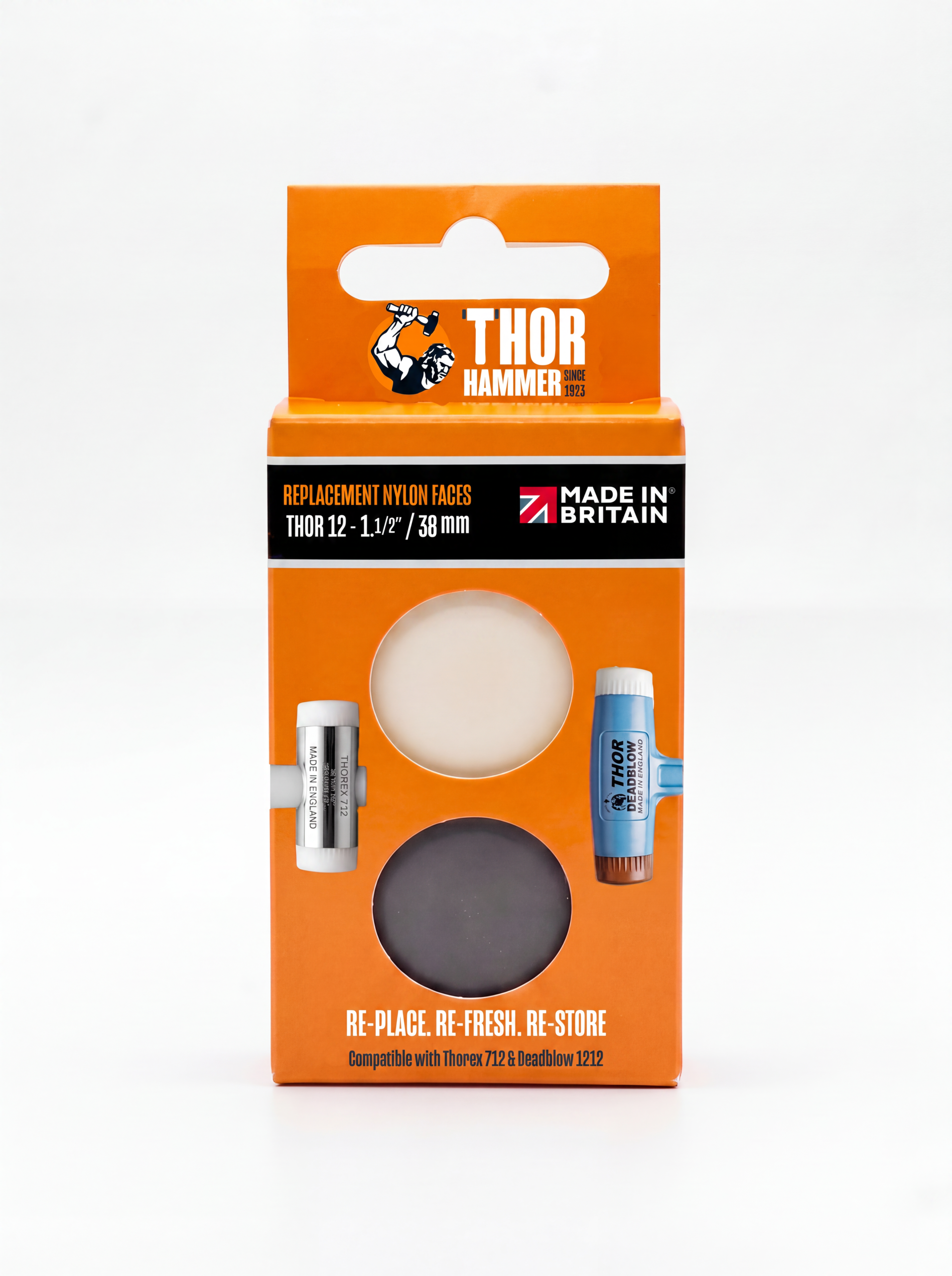Thor 12 Replacement Grey/ white Nylon Faces