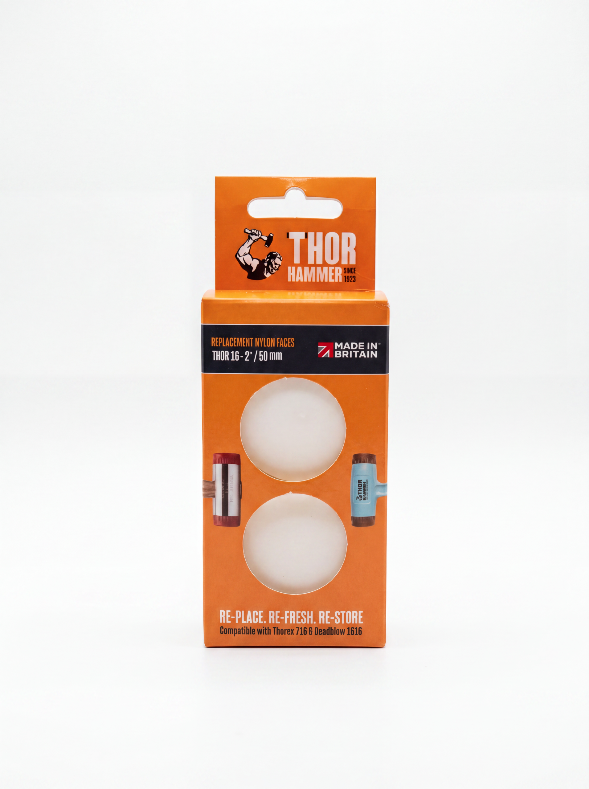 Thor 14 Replacement White/ White Nylon Faces